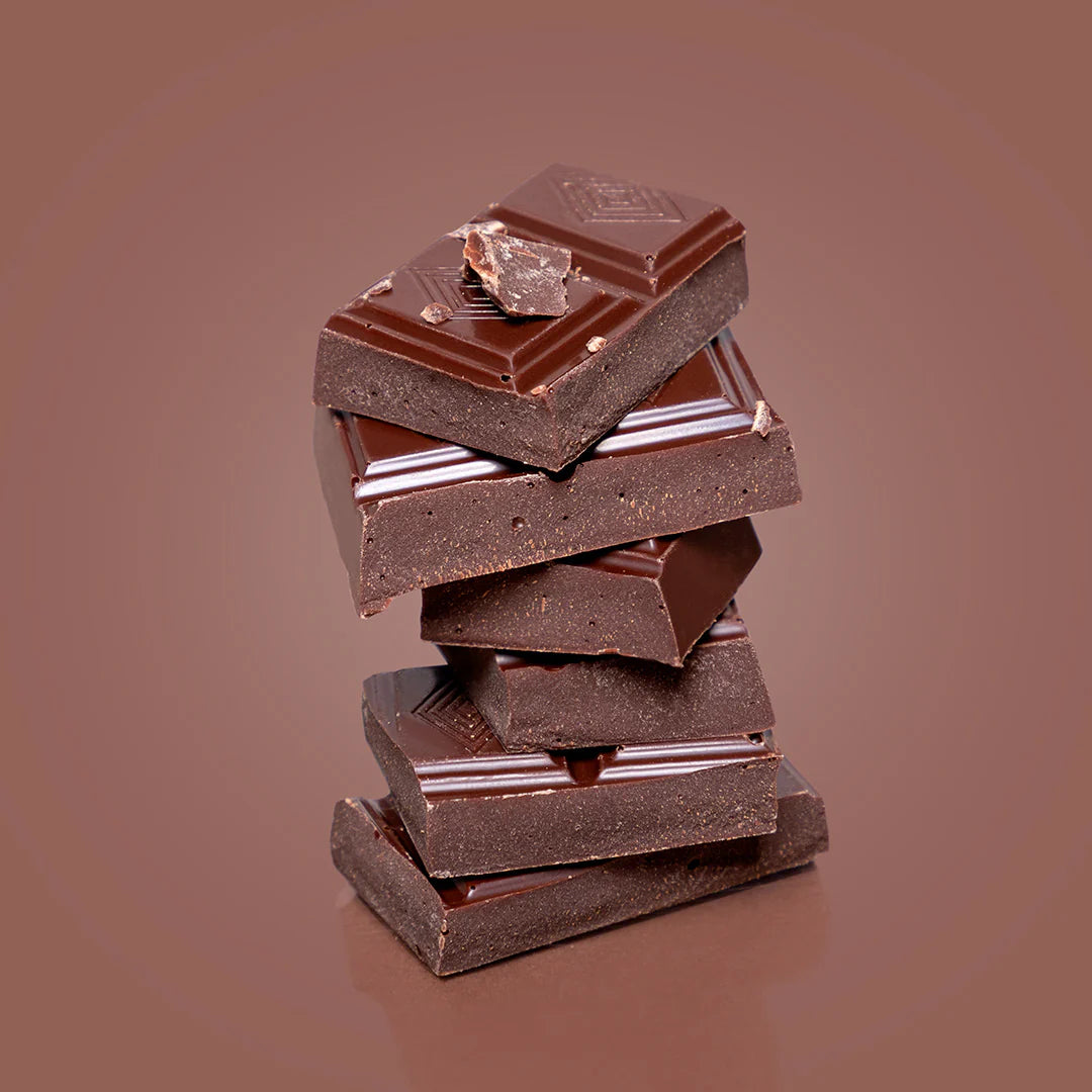 Tavolette al cioccolato fondente senza zuccheri aggiunti