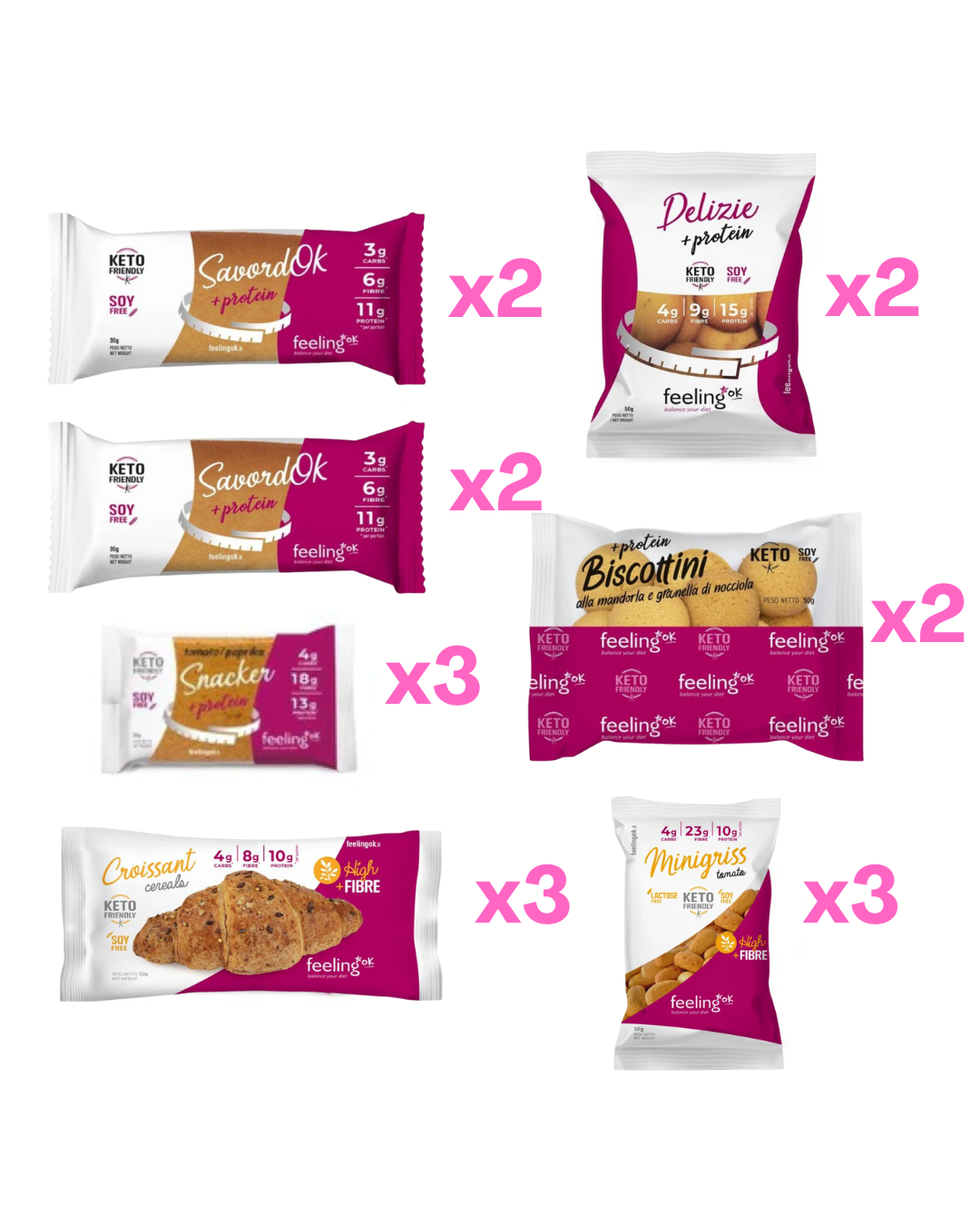 KIT DIETA CHETOGENICA - SNACK BOX DOLCE SALATO