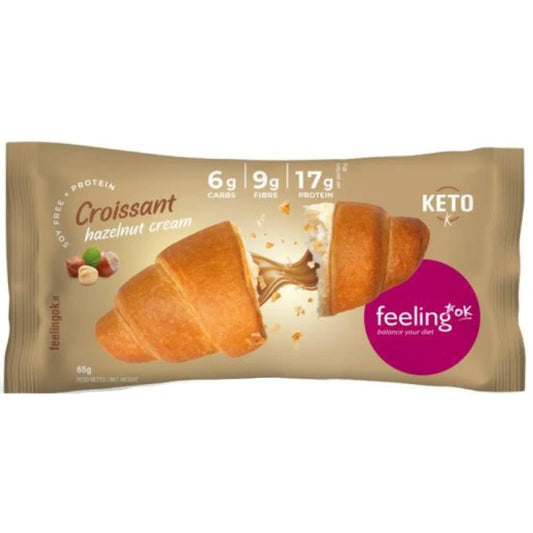 Croissant ripieno di crema alla nocciola +protein