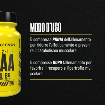 BCAA 2:1:1: 300 cpr Proaction
