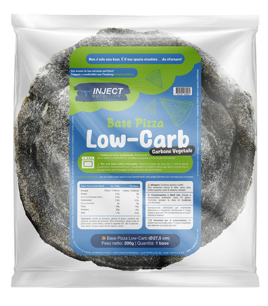 Base Pizza Low-Carb Al Carbone Vegetale (200g)