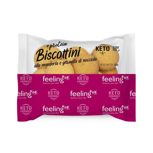 Biscottini alla mandorla e granella di nocciola Keto