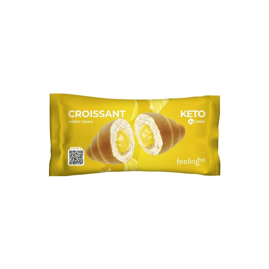 Croissant ripieno di crema pasticcera