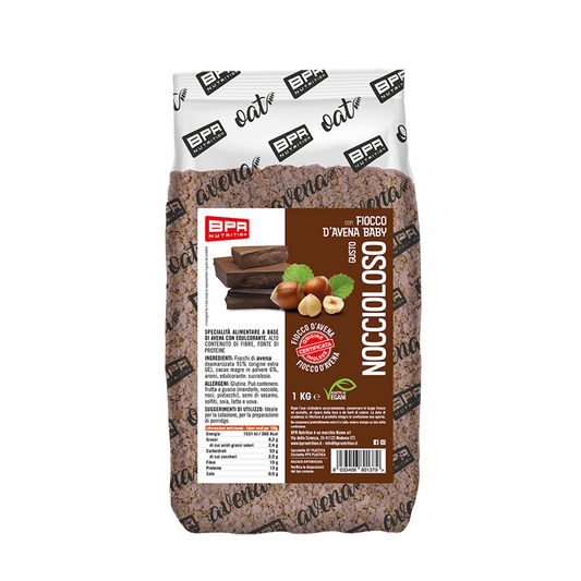 PORRIDGE OAT FLAKES NOCCIOLOSO 1 KG