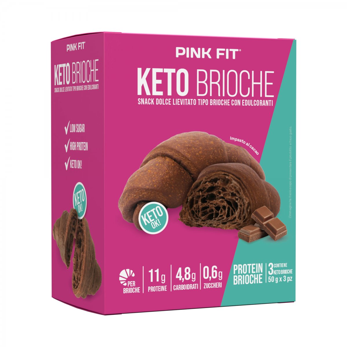 Pink Fit Keto Brioche Cacao